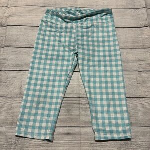 BCG Teal Checkered Leggings size XS
